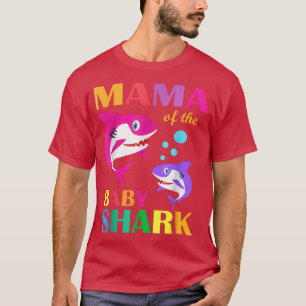 Mama der Geburtstagshai Mama Shark Mother' T-Shirt