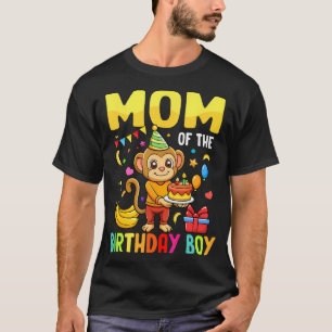 Mama der Geburtstagsjunge Affe im Party T-Shirt