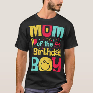 Mama der Geburtstagsjunge Funny Mama Familie M T-Shirt