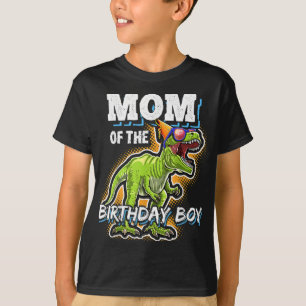 Mama der Geburtstagsjunge Matching Family Dinosaur T-Shirt