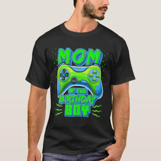 Mama der Geburtstagsjunge Matching Video Gamer Bir T-Shirt