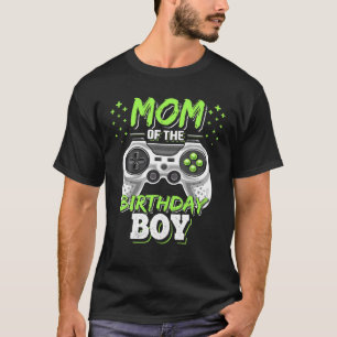 Mama der Geburtstagsjunge Matching Video Gamer Bir T-Shirt