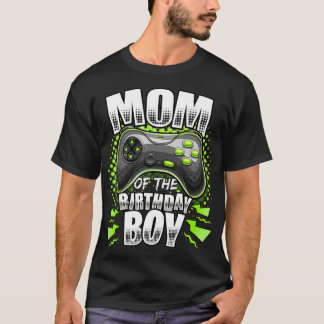Mama der Geburtstagsjunge Matching Video Gamer Bir T-Shirt