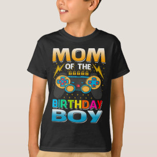 MAMA der Geburtstagsjunge Matching Video Gamer Bir T-Shirt