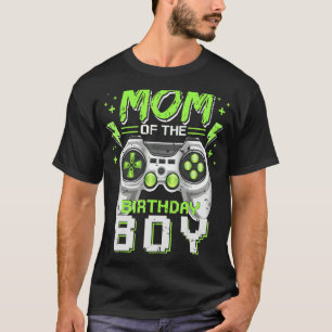 Mama der Geburtstagsjunge Matching Video Gamer Bir T-Shirt