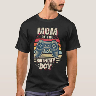 Mama der Geburtstagsjunge Matching Video Gamer Bir T-Shirt