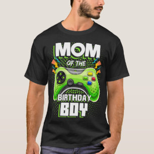 Mama der Geburtstagsjunge Matching Video Gamer Bir T-Shirt