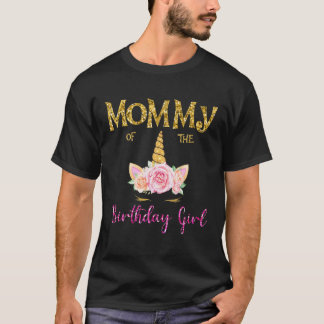 Mama der Geburtstagskarte Einhorn-Blume T-Shirt