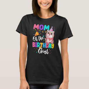 Mama der Geburtstagskatze Kitten Familienfamilie B T-Shirt