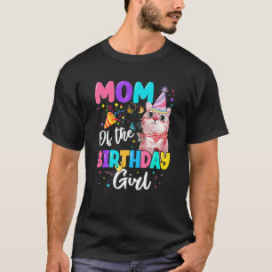 Mama der Geburtstagskatze Kitten Heme Family B D T-Shirt