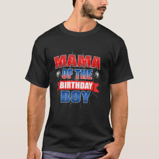 Mama der Geburtstagskleidung Spider Web Birthd T-Shirt