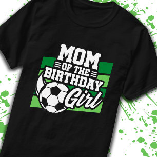 Mama der Geburtstagsmädchen Fußball Geburtstagsmut T-Shirt