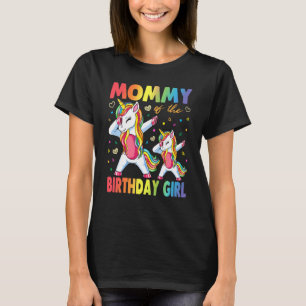 Mama der Geburtstagsmutter Unicorn zum Geburtstag T-Shirt