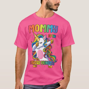 Mama der Geburtstagsprinzessin Mädchen Dabbing Ein T-Shirt