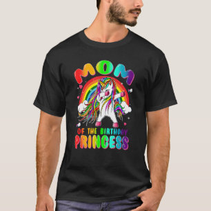 Mama der Geburtstagsprinzessin Teen Dabbing Uni T-Shirt