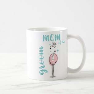 Mama der Groom Flamingo-Outfit-Hochzeitsstimmung Kaffeetasse