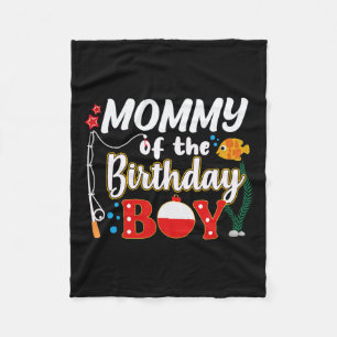 Mama der Jungen-Angelfamilie am Geburtstag Fleecedecke