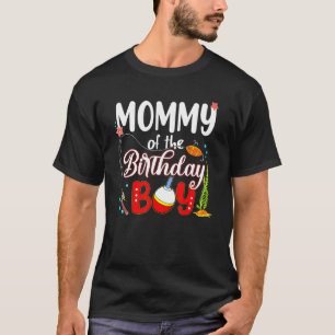 Mama der Jungen-Angelfamilie am Geburtstag T-Shirt