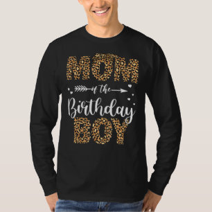 Mama der Jungen-Mama Leopard Matching Famile T-Shirt