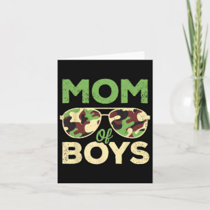 Mama der Jungen Mütter Tag Geburtstag Retro Camouf Karte