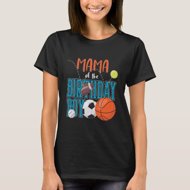 Mama der jungen Sportlerfamilie  T-Shirt (Vorderseite)
