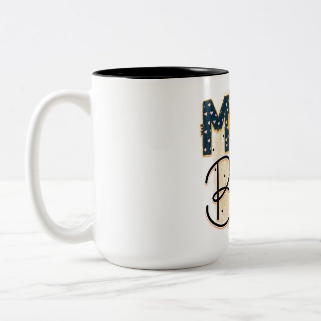 Mama der Jungen Zweifarbige Tasse (Links)