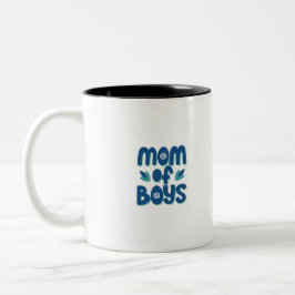 Mama der Jungen Zweifarbige Tasse
