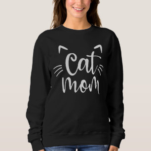 Mama der Katze für Frauen Katze Mama Sweatshirt