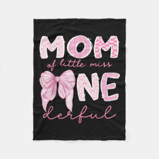 Mama der kleinen Miss Onederful First Birthday Gir Fleecedecke