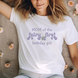 Mama der Lila Märchengemeinde Erster Berry Geburts T-Shirt