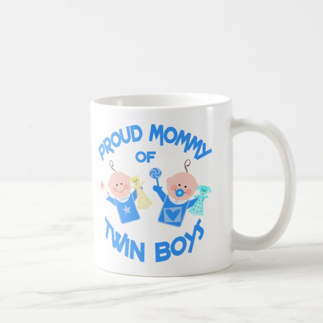 Mama der Mutter Tagesder Doppeljungen Kaffeetasse (Rechts)