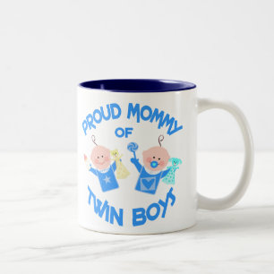 Mama der Mutter Tagesder Doppeljungen Zweifarbige Tasse