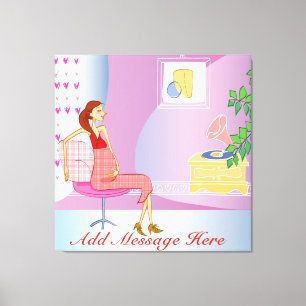 Mama der Mutterschaft Wrapped Canvas Leinwanddruck