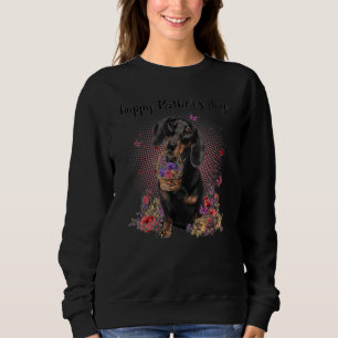 Mama der niedlichen Dackel Blume Glücklich Muttert Sweatshirt