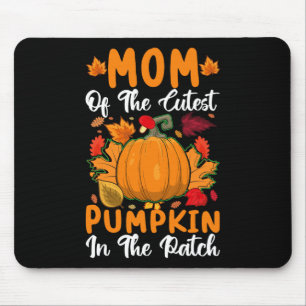 Mama der Niedlichsten Kürbis in der Pflasterhalle Mousepad