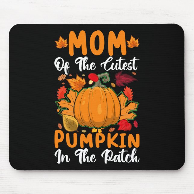 Mama der Niedlichsten Kürbis in der Pflasterhalle Mousepad (Vorne)