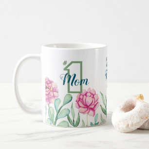 Mama der Nr.-eine, Pfingstrosen-Garten Kaffeetasse