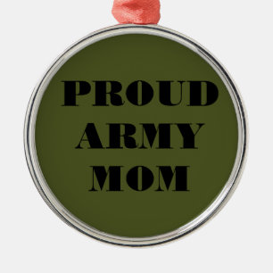 Mama der Ornament-Proud-Armee Silbernes Ornament
