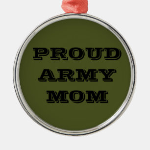 Mama der Ornament-Proud-Armee Silbernes Ornament