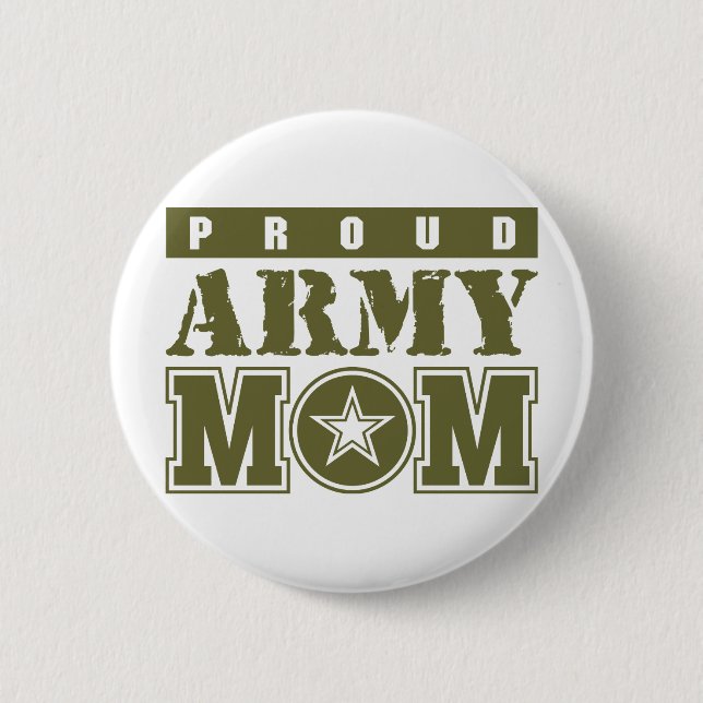 Mama der Proud-Armee Button (Vorderseite)
