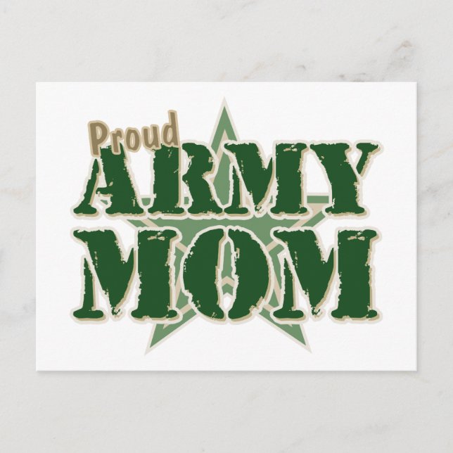 Mama der Proud-Armee Postkarte (Vorderseite)