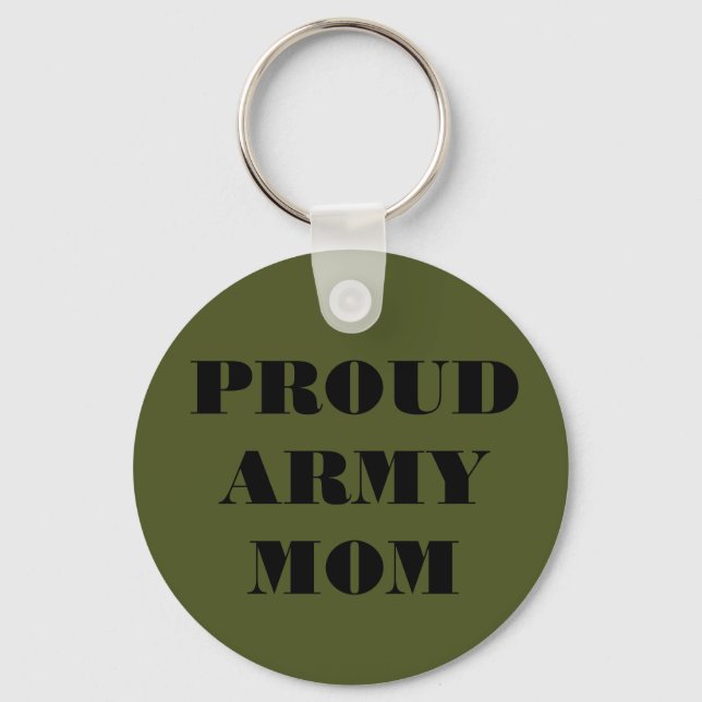 Mama der Schlüsselketten-Proud-Armee Schlüsselanhänger (Vorderseite)