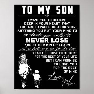 Mama der Sohn-Liebe Poster