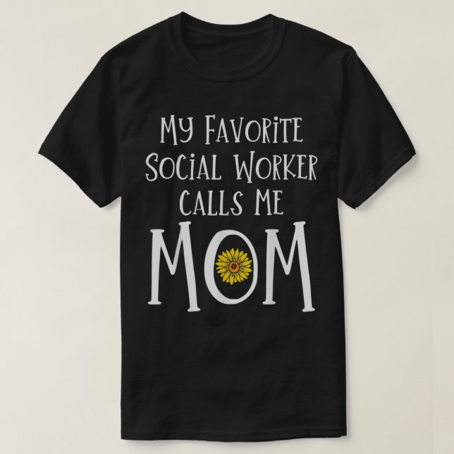 Mama der Sozialarbeiter T-Shirt (Design vorne)