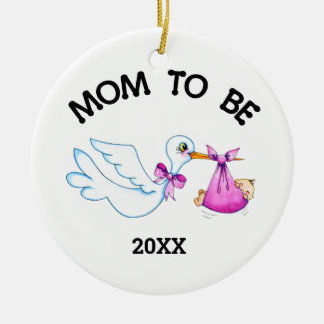 Mama der Storche Keramikornament