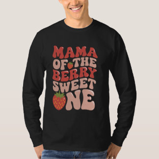 Mama der süßen Beerigen Erste Geburt Erdbeere T-Shirt