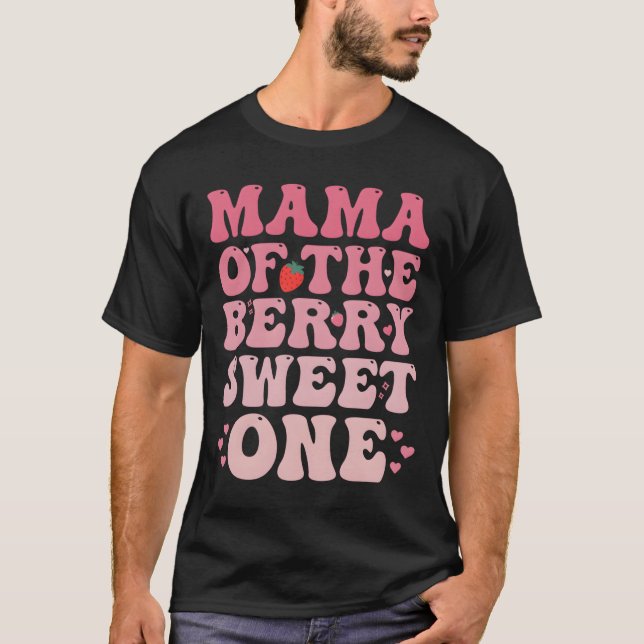 Mama der süßen süßen Erdbeere T-Shirt (Vorderseite)