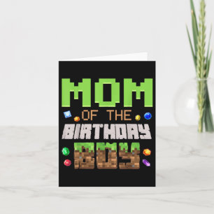Mama der Video-Gamer-Pixel des Geburtstagsjungen P Karte