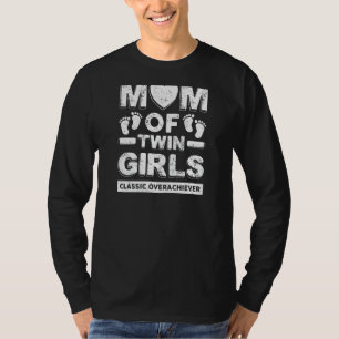 Mama der weiblichen Zwillingsmädchen - Klassische  T-Shirt