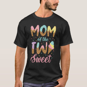 Mama der zwei Süßigkeiten zum Geburtstag Girl Ice T-Shirt
